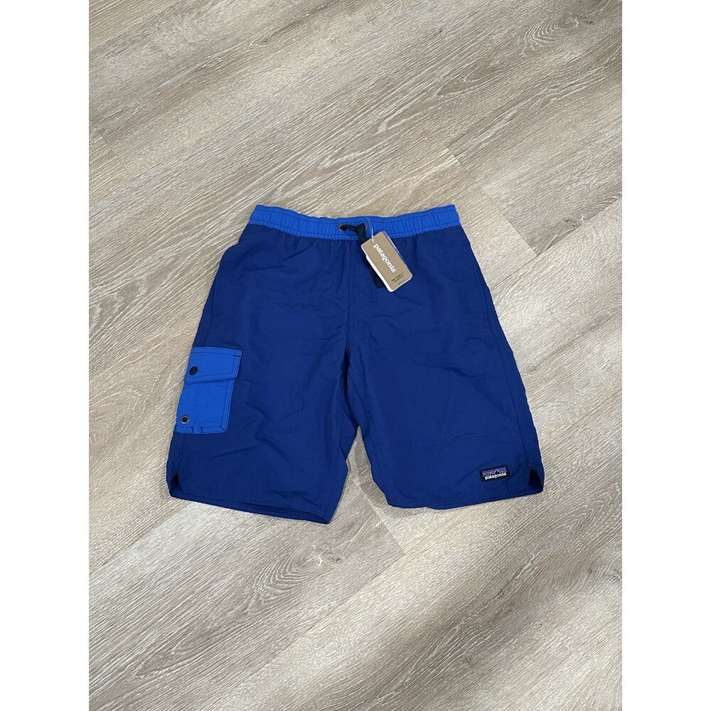 Patagonia Boy's Baggies Boardshorts, Color: Superior Blue, Size: Medium 10, NWT